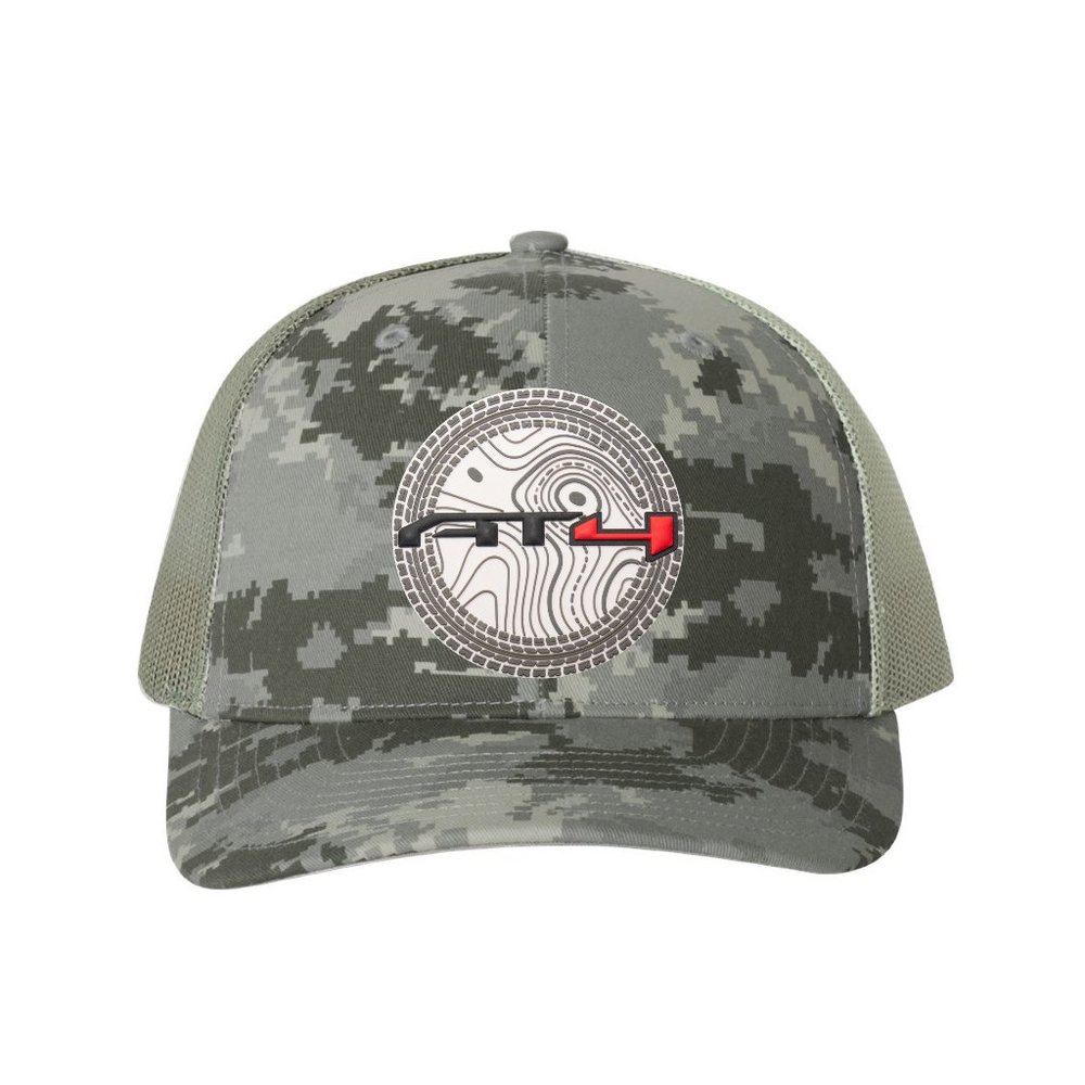 AT4 3D Patterned Snapback Trucker Hat- Military Digital Camo